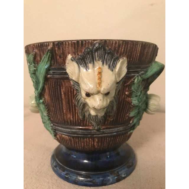 Late 19th Century 19th Century French Majolica Jardinieres - a Pair For Sale - Image 5 of 12