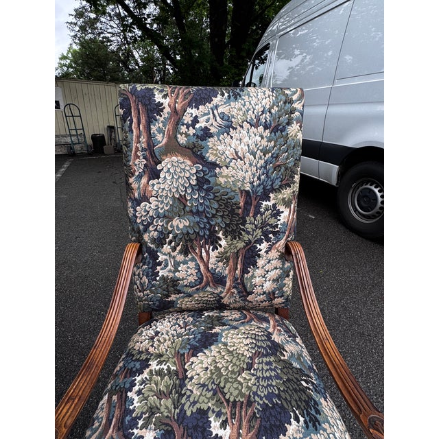19th Century Newly Upholstered French Arm Chairs For Sale - Image 5 of 11