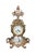Rococo Antique French Louis XV Rococo Sèvres Style Hand Painted Porcelain Mantel Clock For Sale - Image 3 of 18