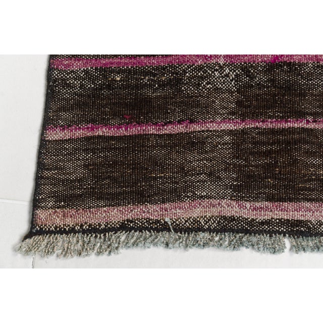 1950s Anatolian Naturel Antique Kilim Runner For Sale - Image 5 of 10