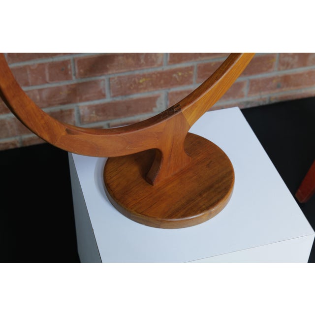 Wood Large Table Top Mirror by Petersen and Hansen For Sale - Image 7 of 17
