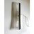 Trasparent venied-white "alabastro" murano glass wall sconces with metal frame on view in chrome. a jewel of hight italian...