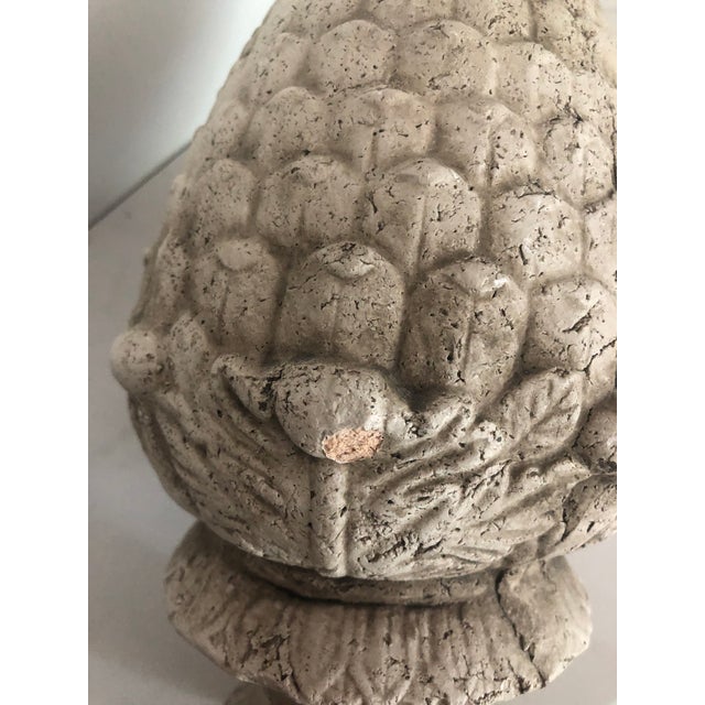 Vintage Concrete Acorn Garden Ornament For Sale - Image 10 of 10
