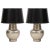 Brown 1950s James Mont Silver Leafed Lamps - A Pair For Sale - Image 8 of 8