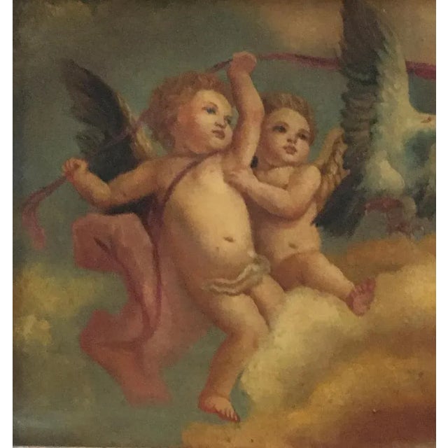 Contemporary After Rubens, Italian Cherubs Painting, 2006, Oil on Copper, Framed For Sale - Image 3 of 8