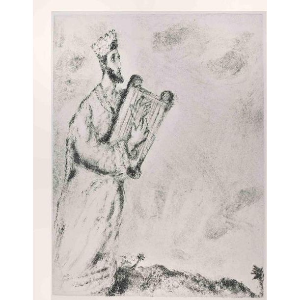 Etching on Montval wove paper, realized by Marc Chagall in 1931-39 and published by Tériade in 1956. Edition of 275+30 out...