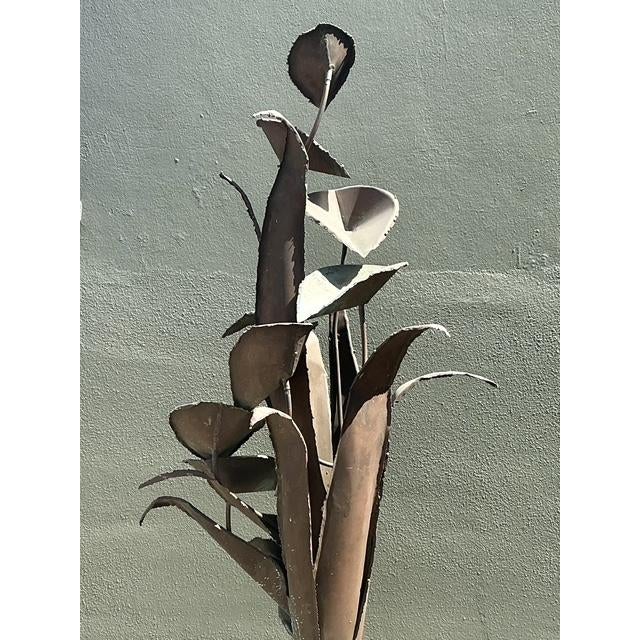 Vintage Patinated Verdigris Copper Fountain For Sale In West Palm - Image 6 of 12