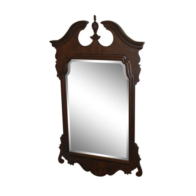 Henredon Salem Collection Dark Cherry Chippendale Mirror For Sale - Image 13 of 13