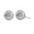 14mm Silver South Sea Pearl earrings with 18k white gold posts and backs. 8.53g
