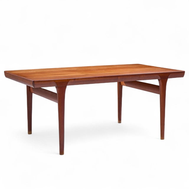 Kofod Larsen for Faarup Møbelfabrik Mid Century Teak Hidden Leaf Expanding Dining Table For Sale In Chicago - Image 6 of 11