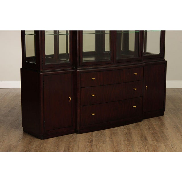 Thomasville Contemporary Style Glass Display China Cabinet For Sale - Image 11 of 18