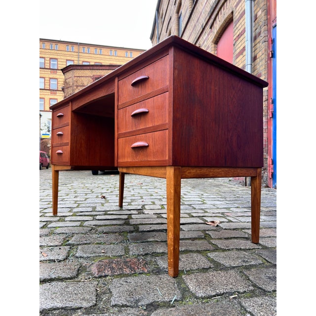 Danish Desk in Teak For Sale - Image 10 of 11