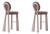 Mary II Bar Chairs in Wood by Ottiu, Set of 2 For Sale