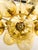 Fabio Ltd 21st Century Ovale Natural Brass Amber Bubbles Murano Sputnik Chandelier by Fabio LTD For Sale - Image 4 of 8