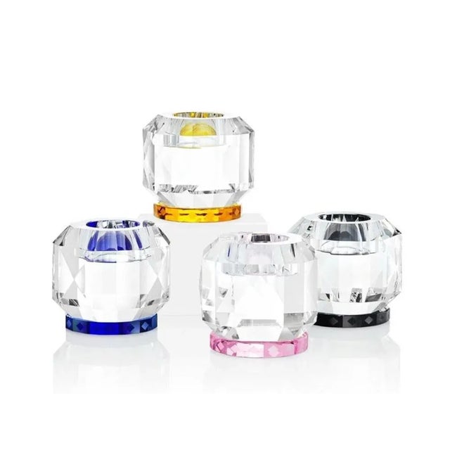 Contemporary Texas Amber Crystal T-Light by Reflections Copenhagen For Sale - Image 3 of 4