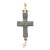 Antique Byzantine Cross with Gold Dangle 21K For Sale