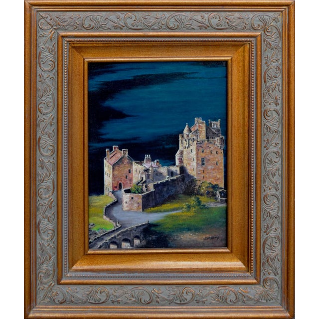 2010s Scotland’s Eilean Doran Castle - Nocturnal Landscape by David Dalgety For Sale - Image 5 of 5