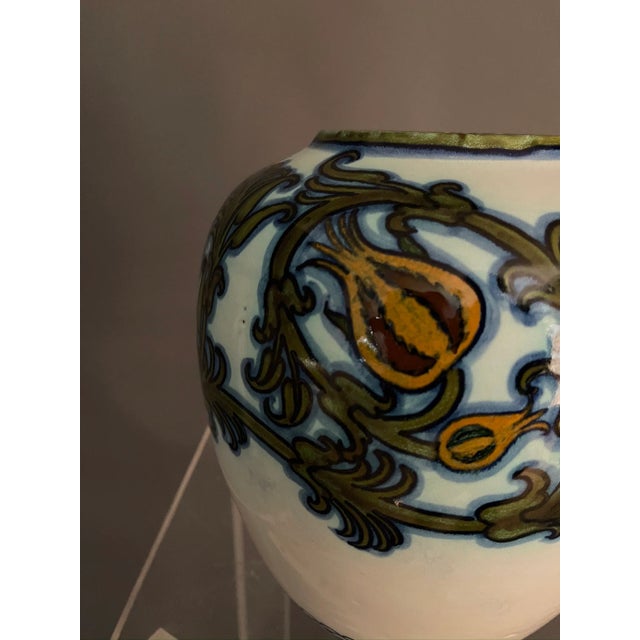 Mid-Century Modern Glazed Ceramic Vase by Pietro Melandri & Paolo Zoli for La Faiance, 1900s For Sale - Image 3 of 10