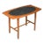 1960s Paul McCobb Perimeter Group Walnut Leather Side Table For Sale