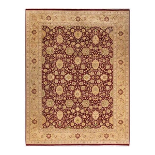 Mogul, One-of-a-Kind Hand-Knotted Area Rug in Red, 8' 1" x 10' 7" For Sale