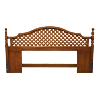 Thomasville Furniture Monterey Collection Spanish Mediterranean King Size Lattice Headboard 430-332 For Sale