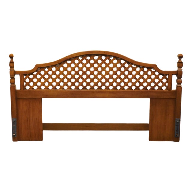 Thomasville Furniture Monterey Collection Spanish Mediterranean King Size Lattice Headboard 430-332 For Sale