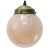 Metal French Pink Glass Pendant Lamp For Sale - Image 7 of 7