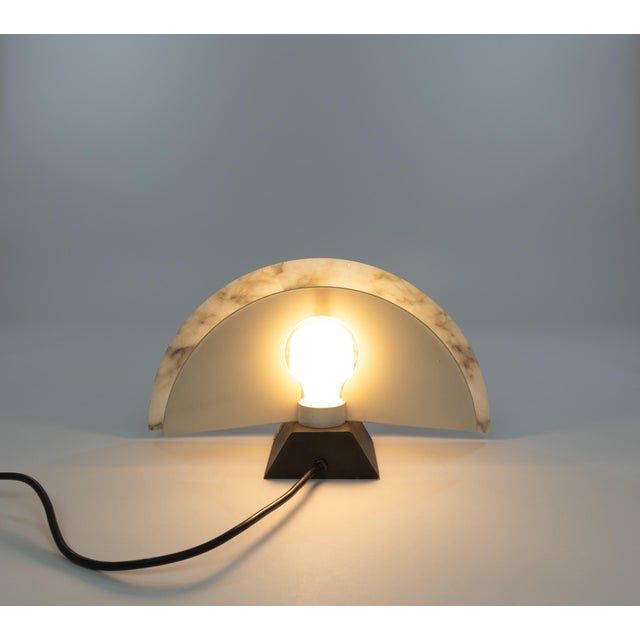 Gray Ventaglio Table Lamp by Angelo Mangiarotti for Skipper Pollux, 1980s For Sale - Image 8 of 9