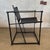 1980s 1990s Post Modern Black Leather and Metal Armchair #4 Attributed to Radbound Van Beekum for Pastoe For Sale - Image 5 of 12