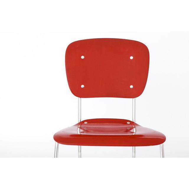 Aluflex Stacking Chairs by Armin Wirth, Germany, 1951, Set of 4 For Sale - Image 4 of 12