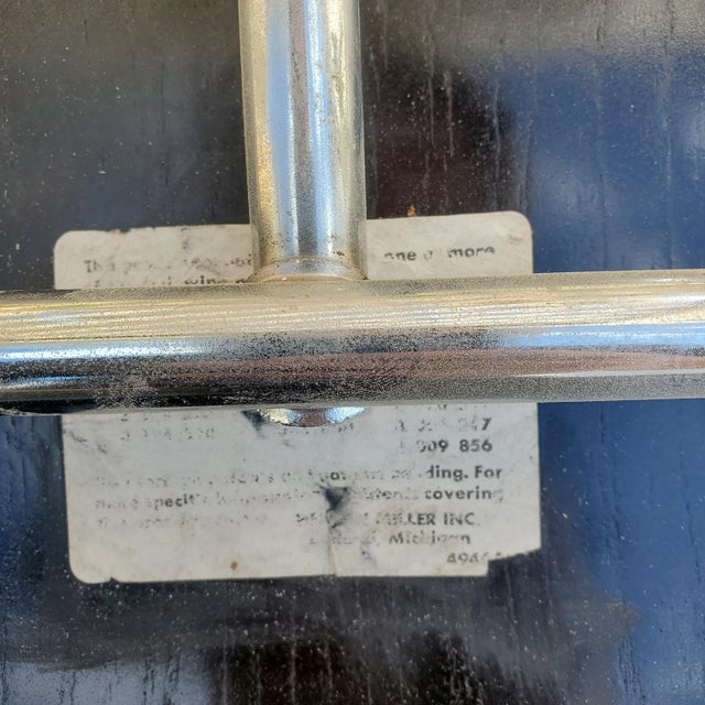 A Black Mid-Century Modern Eames Dcm Chairs For Sale - Image 9 of 10