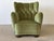 Scandinavian Mordern Wingback Lounge Chair in Green Velvet, 1940s For Sale - Image 14 of 14