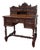 Antique French Petite Barley Twist Desk Carved Oak Renaissance Revival c.1890 For Sale