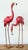 Metal Vintage Boho Painted Metal Flamingos - Set of 2 For Sale - Image 7 of 12