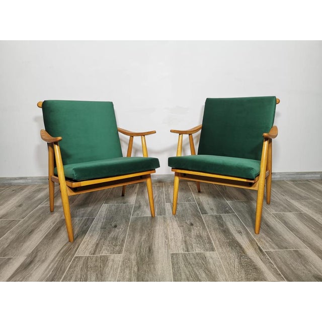Set of Lounge Chairs from Ton, 1960s, in Restored conditions. Designed 1960 to 1969 I have official proof of authenticity...