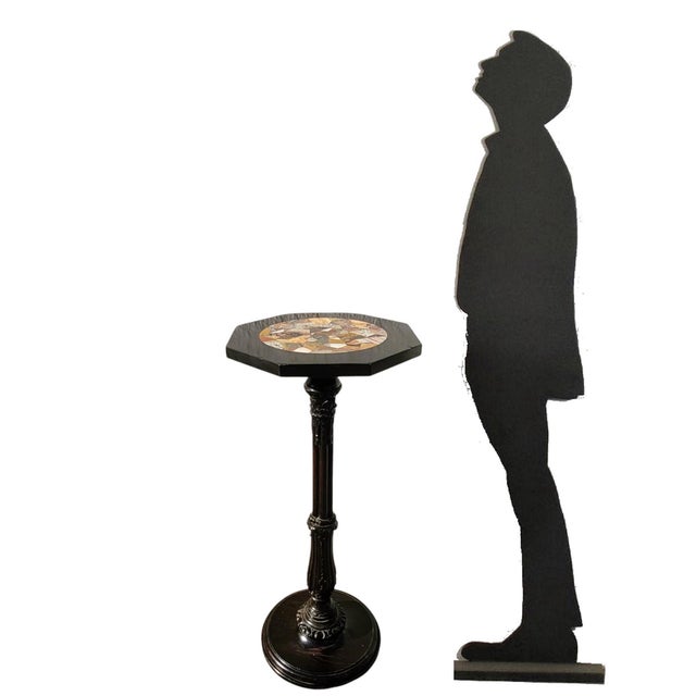 Stone Bolster with Hard Stone Marquetry Tray For Sale - Image 7 of 16