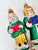 American Vintage Glass Santa & Christmas Caroler Ornaments – Set of 7 For Sale - Image 3 of 12