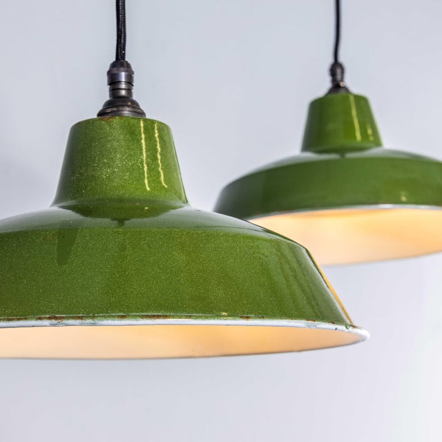Classic Green Hanging Lamp from Revo, 1940s For Sale - Image 4 of 10