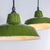 Classic Green Hanging Lamp from Revo, 1940s For Sale - Image 4 of 10