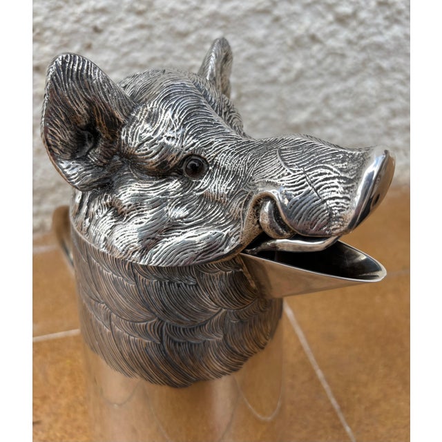 Large Mid 20th Century Boar's Head Jug By F. Valenti, Circa 1960 For Sale - Image 15 of 15