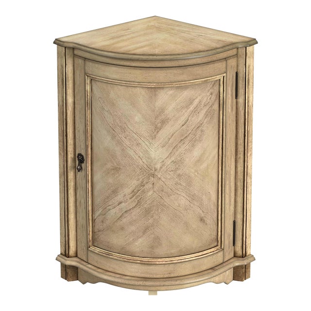 Durham Corner Cabinet, Beige For Sale