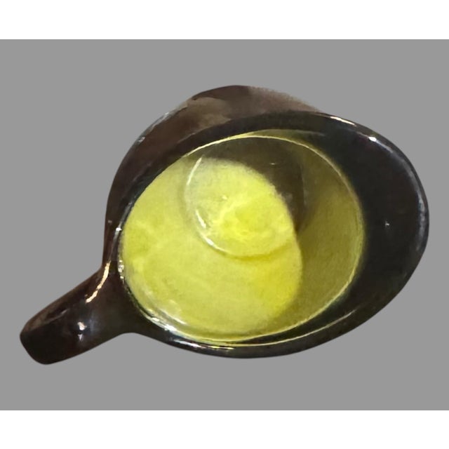 1896 3" Artist Signed Rookwood Berry Leaf Decorated Art Pottery Pitcher For Sale - Image 6 of 8