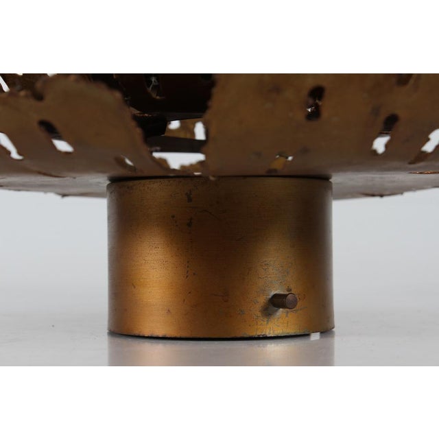 Mid-Century Modern Danish Sun Wall Light in Brass by Svend Aage Holm Sørensen, 1960 For Sale - Image 4 of 6