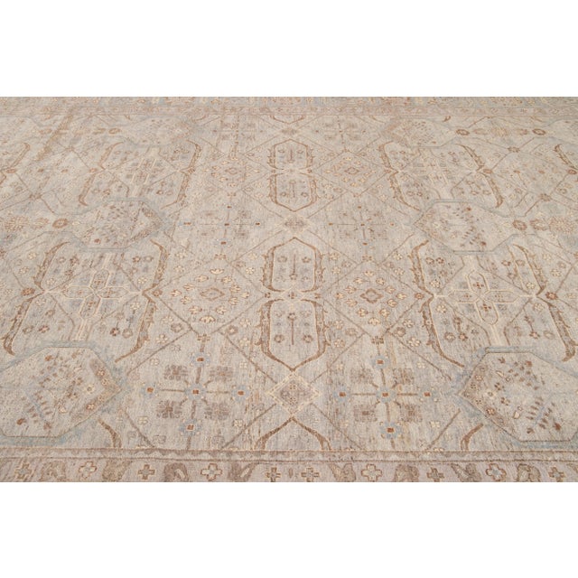 2020s 21st Century Contemporary Indian Wool Rug For Sale - Image 5 of 13