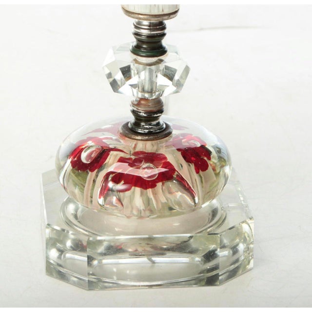 Transparent 1950s American St. Clair Paperweight Glass Mid-Century Modern Lamp For Sale - Image 8 of 12