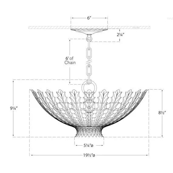 Transitional AERIN for Visual Comfort Signature Hampton Small Chandelier in Plaster White For Sale - Image 3 of 3