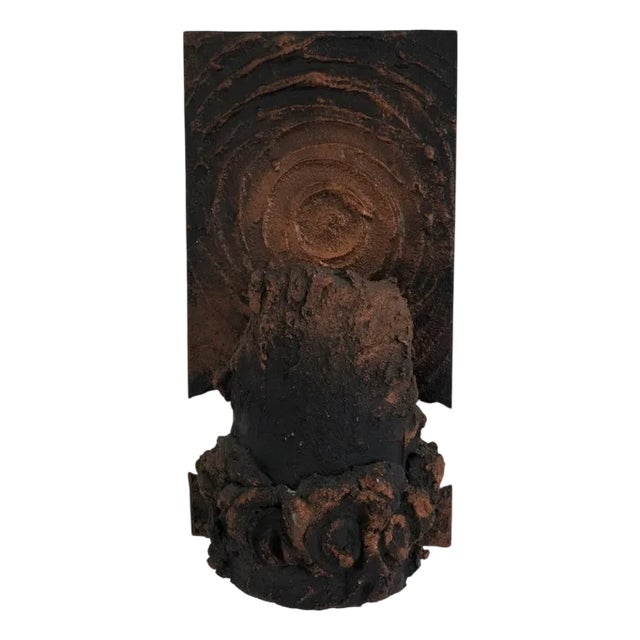 Brutalist Ceramic Wall Sconce by Jouko Kytömaa, 1970s For Sale