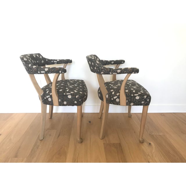 Vintage mid-century captain’s armchair, tournament armchairs or Broker captain’s chairs. The chair has a tag on the top...