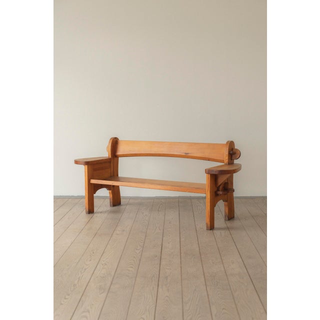 Pine Bench by David Rosén, 1940s For Sale - Image 6 of 6