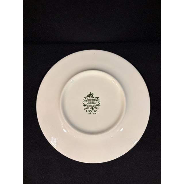 Whimsical Robin Egg Blue Italian Ironstone Dishes in the Pognossin Audrey Pattern - Set of Sixteen For Sale In Atlanta - Image 6 of 9